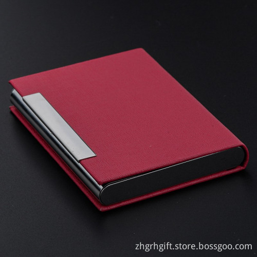 Promotion Leather Business Card Holder PU Business NameCard Case